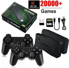 game stick lite console 2.4 g, 2 wireless controllers and 2000+ games