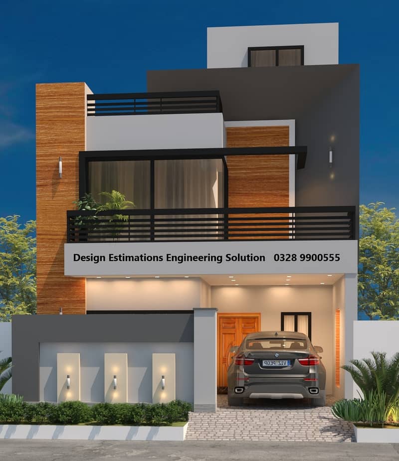 Architecture Design,House Design,Front Elevation,2d,3d,House map,Plan 9