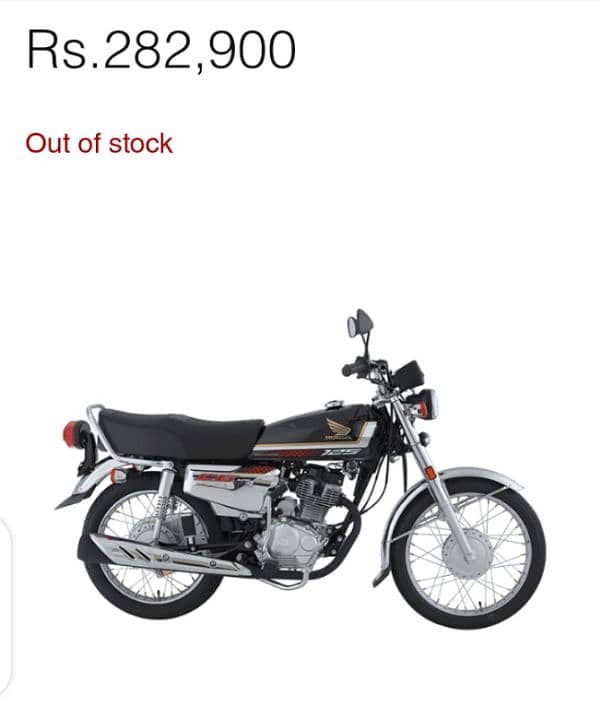 Honda 125 self start special addition 2024 applied for bike just 5k km 2