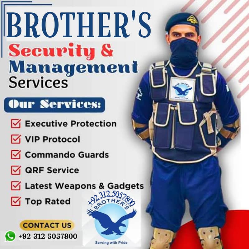 Protocol Services/Security Guard/Security Services/Security Pakistani 0