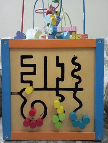 Wooden Activity + Storage Box for kids 2