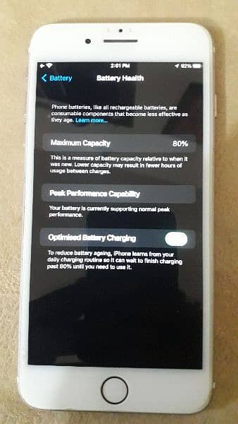 iPhone 7plus non pta 80% battery health 3