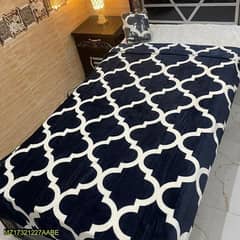 fleece printed single bed blanket