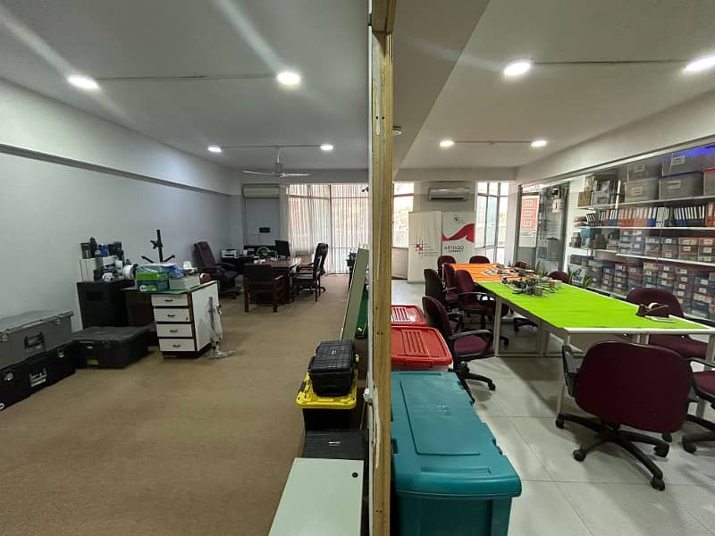 600 Sq Yards G+2 Building Main Shahrah E Faisal With Car Parking Corporate Office On Rent Fully Furnished 1