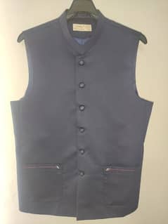 Navy Blue Waistcoat by Bonanza