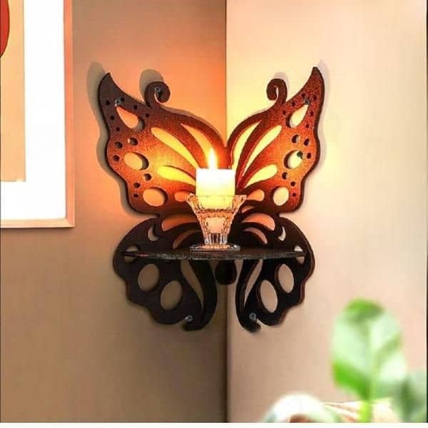 MDF wall decoration butterfly , pack of 3 3