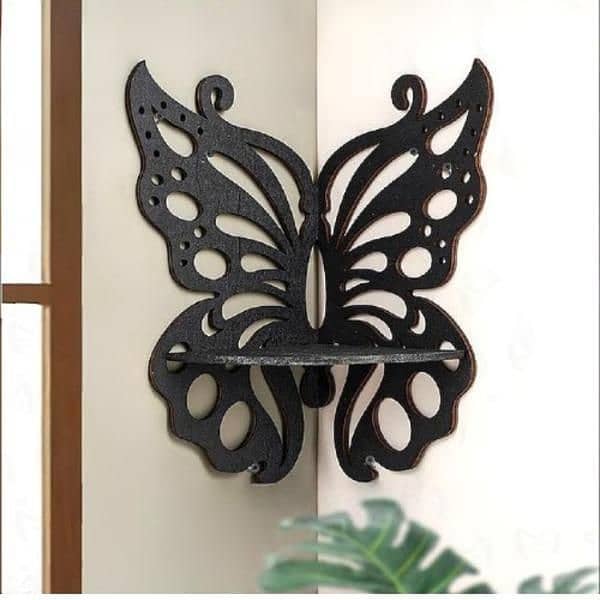 MDF wall decoration butterfly , pack of 3 4