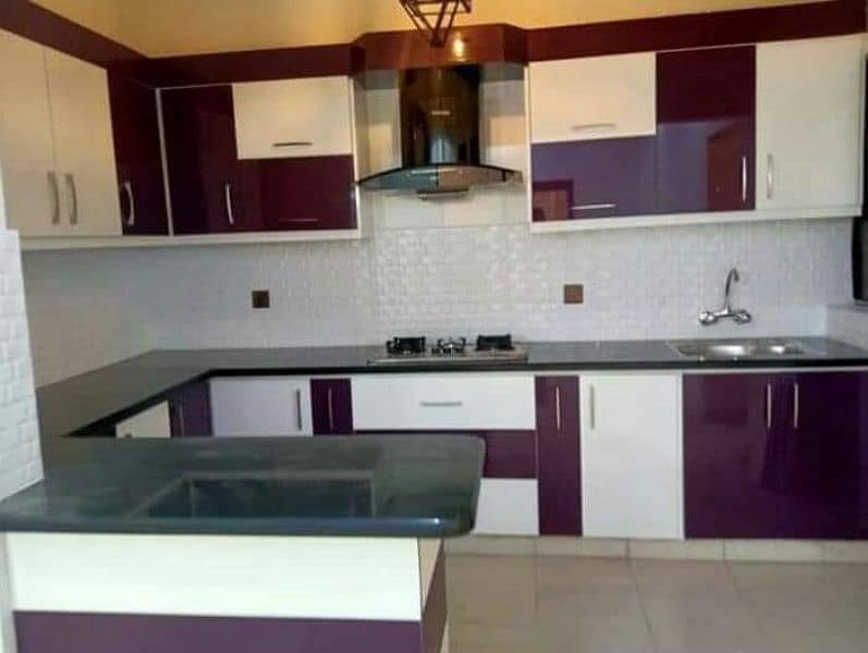 kitchen cabinet and granite 1