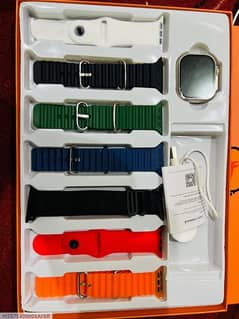 7 in 1 ultra smart watch with rubber straps