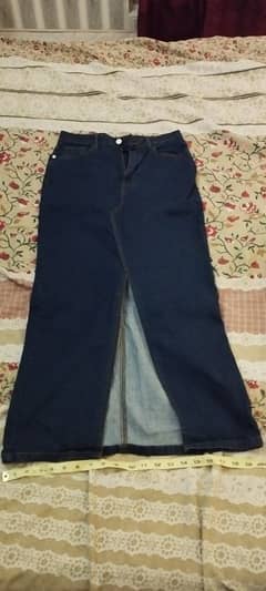 Brand New Dark Blue Denim Skirt