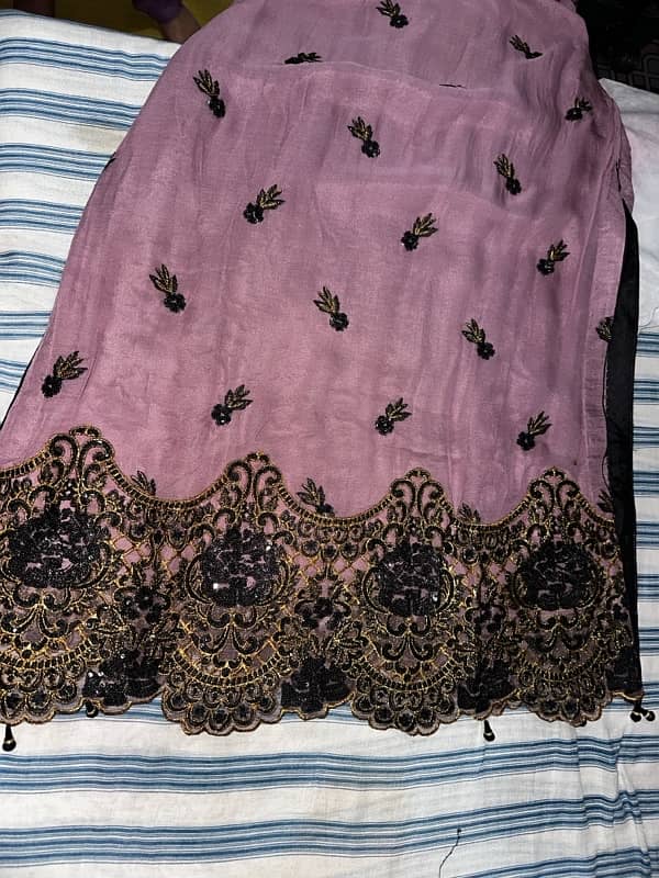 Pure Crinkel Chiffon Purple dress 2