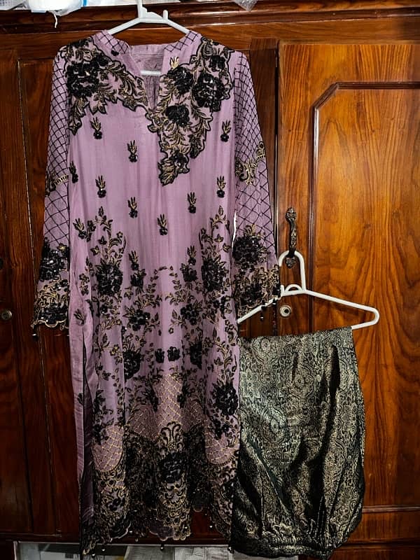 Pure Crinkel Chiffon Purple dress 6