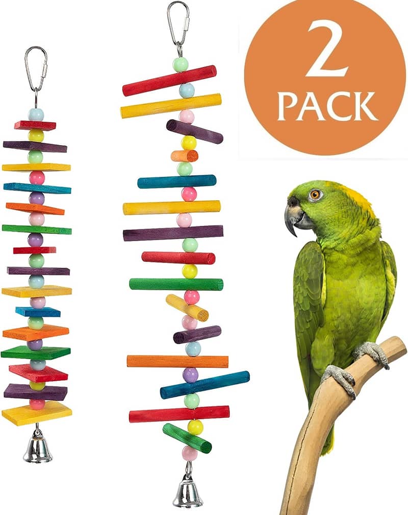 Parrot toys beautiful swings perches natural wooden and Iron stands 9