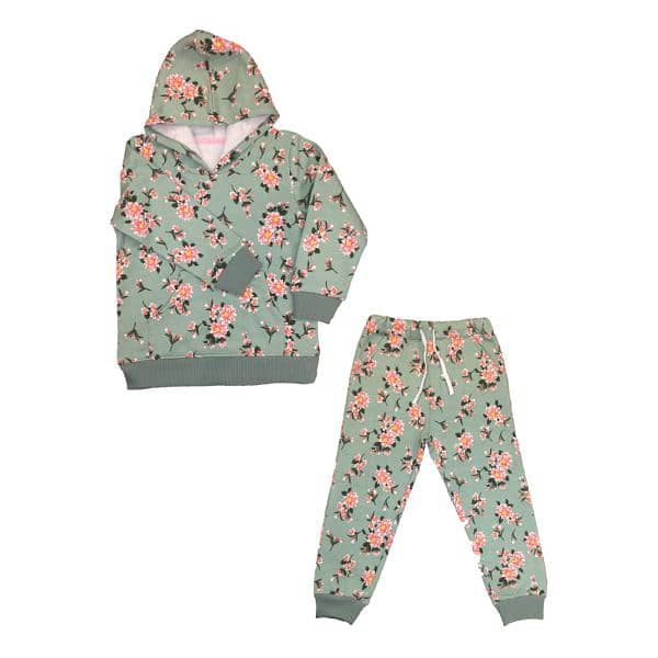 Beautiful Hood Pajama set in fleece fabric. 0