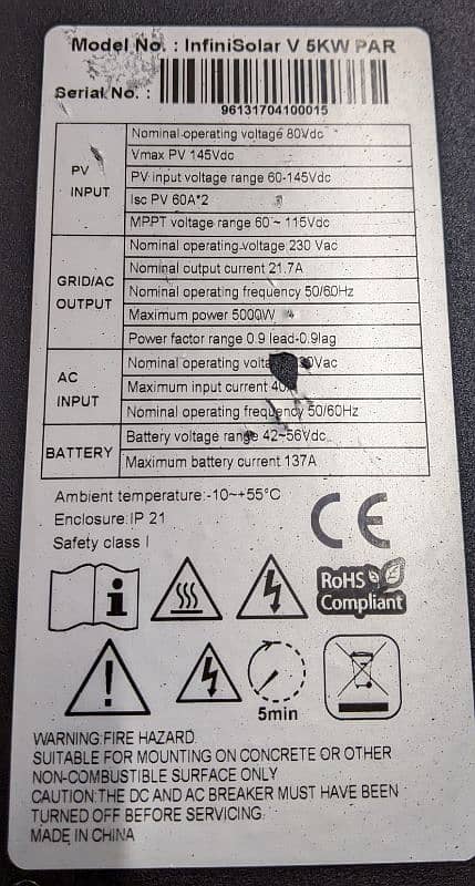 5kw hybrid inverter Grid tie and off grid 2