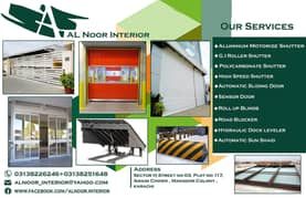 Aluminum roller Shutters and Dock Leveler