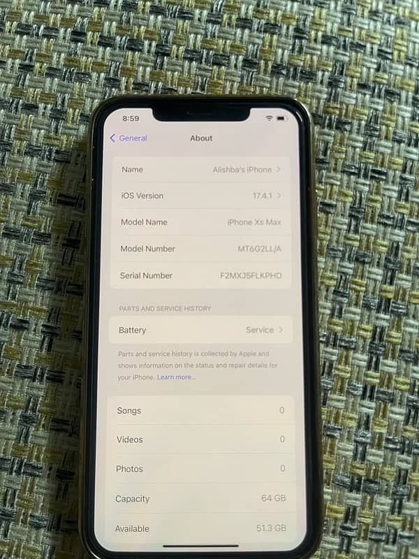 IPHONE XS MAX NON PTA 64 gb 3