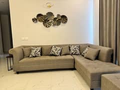 L shape sofa set