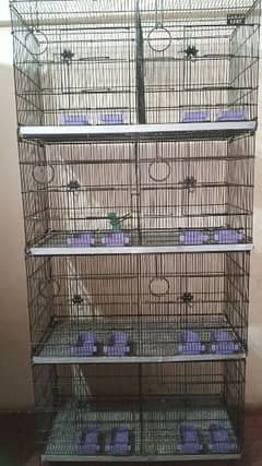 8 portion bird cage for sale like new 0