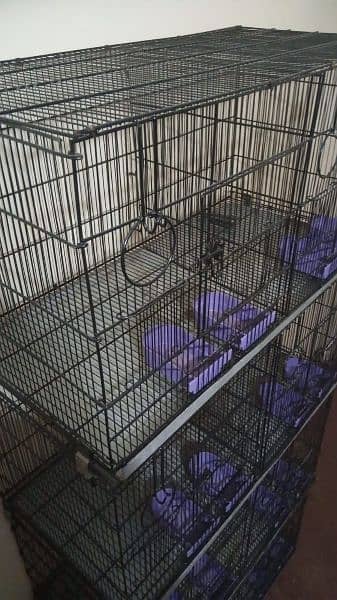 8 portion bird cage for sale like new 4