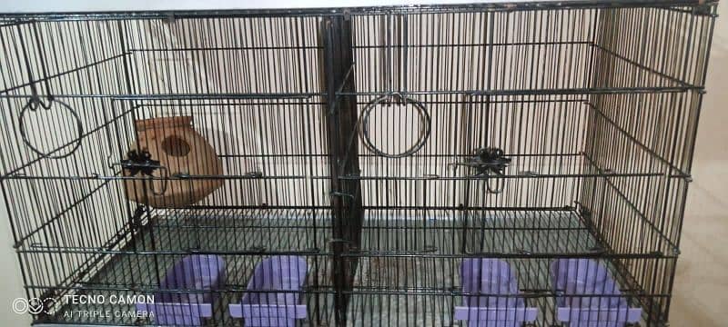 8 portion bird cage for sale like new 5