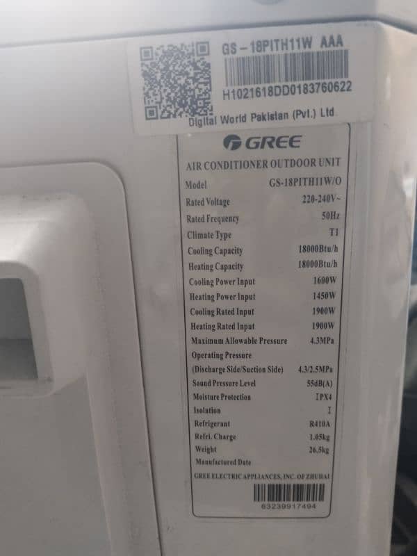 DC inverter Gree ac outdoor only 3