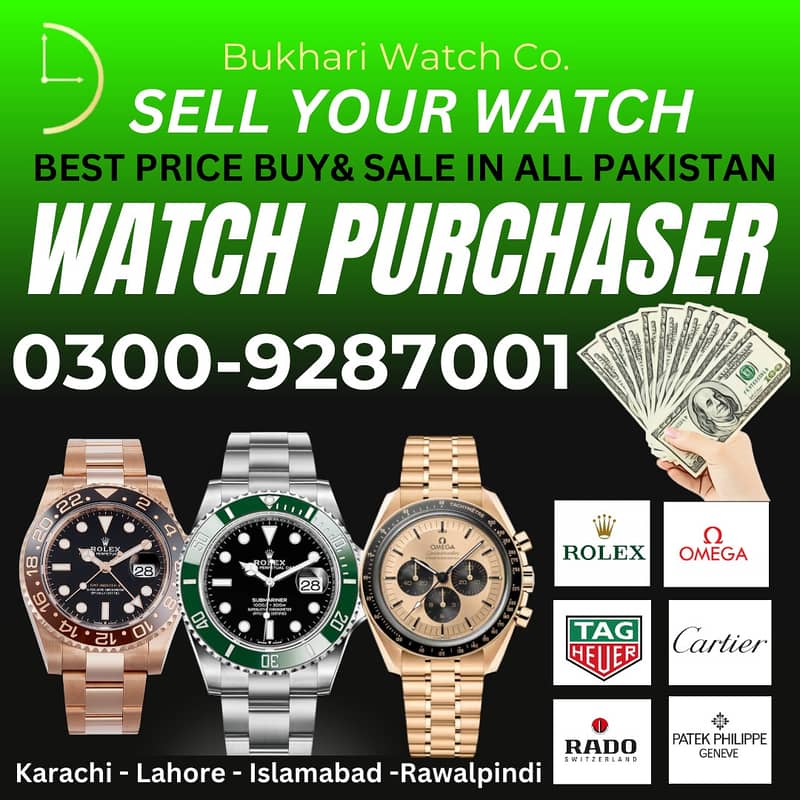 Sell your Watch Buyer ROLEX Bvlgari Panerai longines movado tissot tag 9