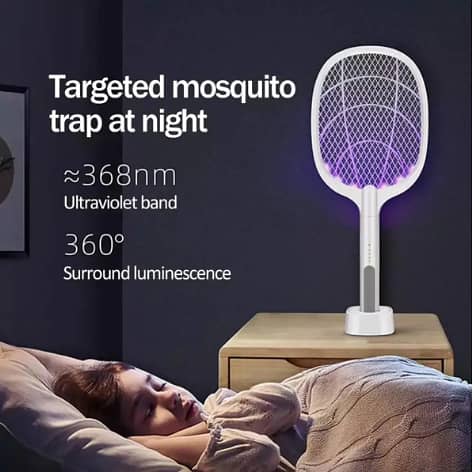 DP-834 (2 in 1) Mosquito Killer Racket -Kills Mosquitoes and  Flies 10