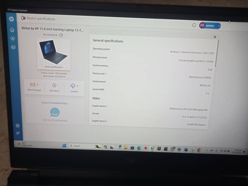 HP Victus 15 (i5-13gen) 3