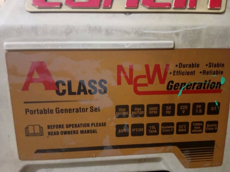 less used Generator 35000 a , Loncin 3