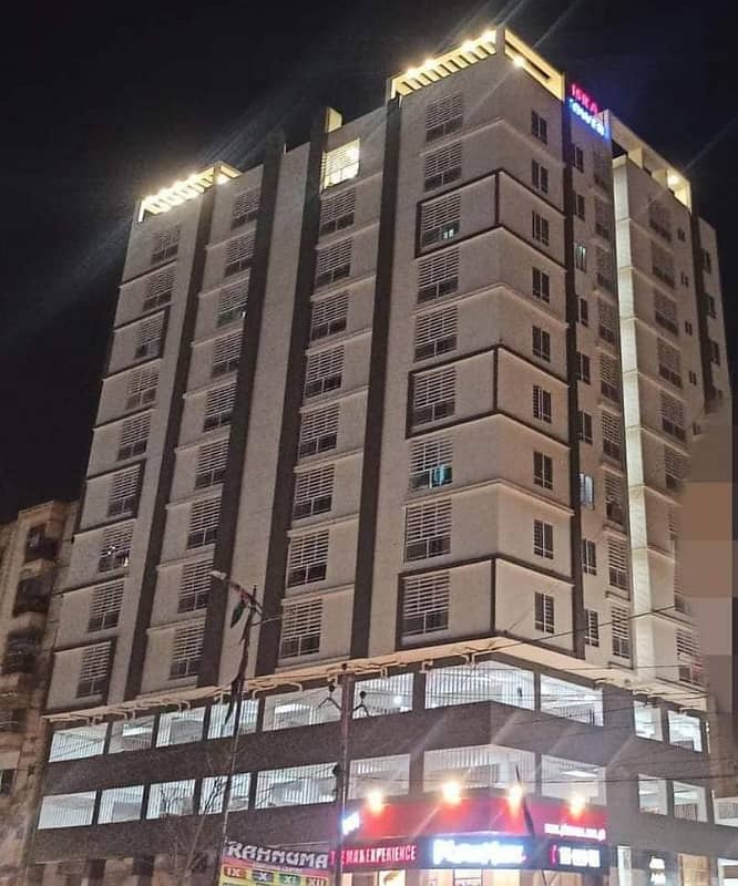 ISRA TOWER Flat Available For Sale At Main University Road Black 7 Gulstan-E-Johar 15