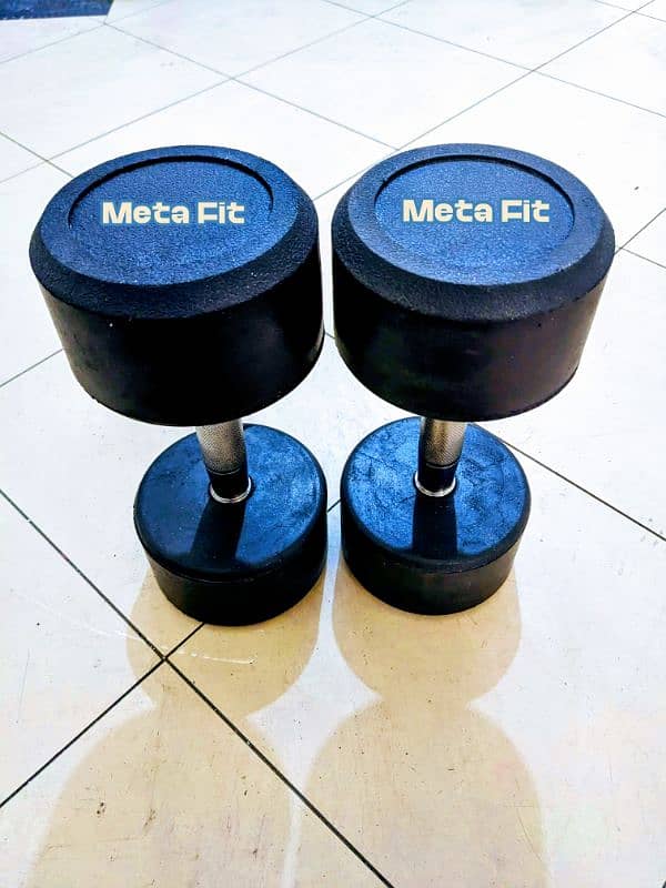 High Quality Rubber Coated Dumbbells Weight Plates Barbell Bars iron r 9