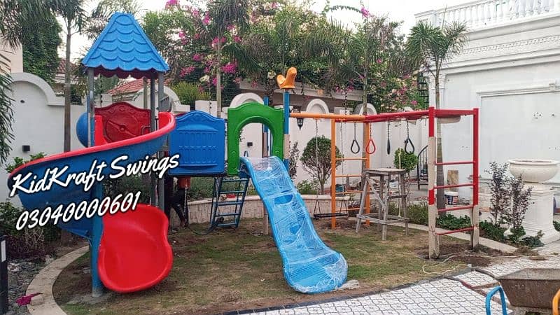 Swings, Slides, Seesaw, Merry go round, Jungle Gym, Gazebo,Unit, Combo 0