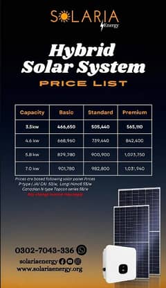 On-Grid Solar | Hybrid solar system| Net-metered | 3.5 kw Solar Panel 0