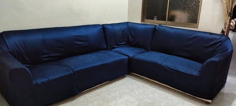 6 seater L shape sofa 0