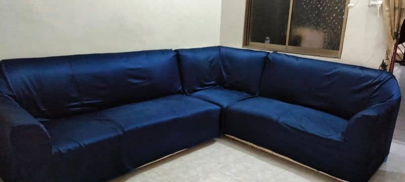 6 seater L shape sofa 1