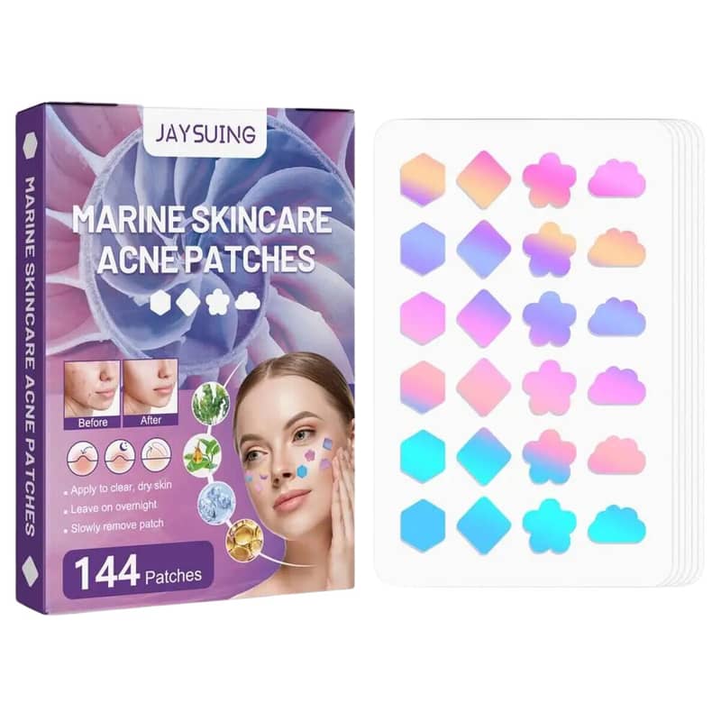 Portable 144Pcs Face Pimple Star Acne Patches, 16