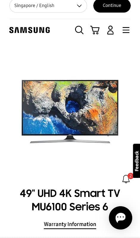 Samsung 49 inches smart led tv 7