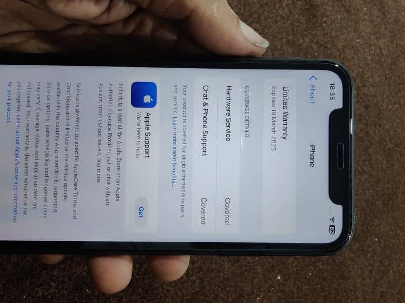 I phone 11.64gb . warranty main hai 10.10 2