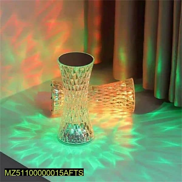 16 Colour Led Crystal Table Lamp 8