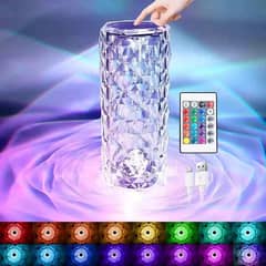 16 Colour Led Crystal Table Lamp