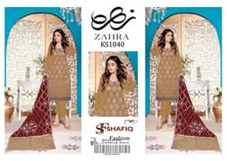 Zahra Full Embroidered Organza Suit