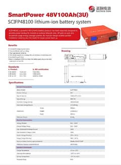 Sacred sun lithium battery 48v100ah