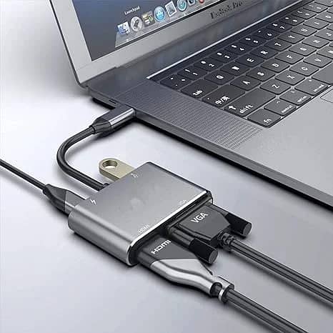 Adapter 4 in 1 usb-c to HUB PD HDTV+VGA+USB 1