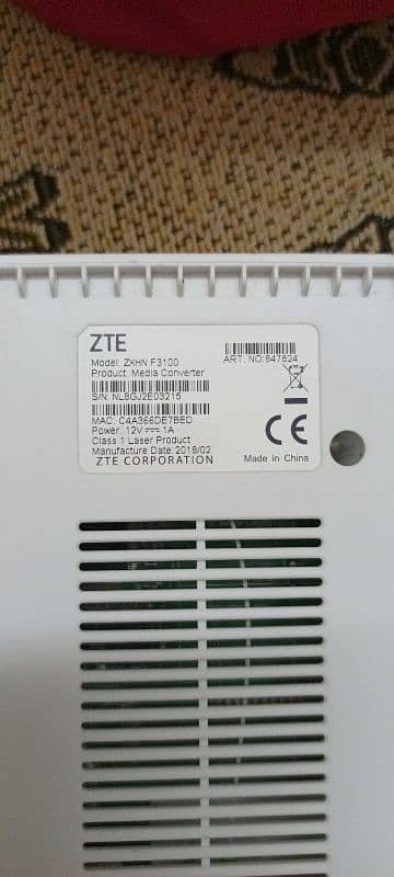 ZTE ZXHN F3100 MEDIA CONVERTOR 2