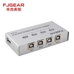 FJGEAR 4Ports Auto USB Printer Data Switch