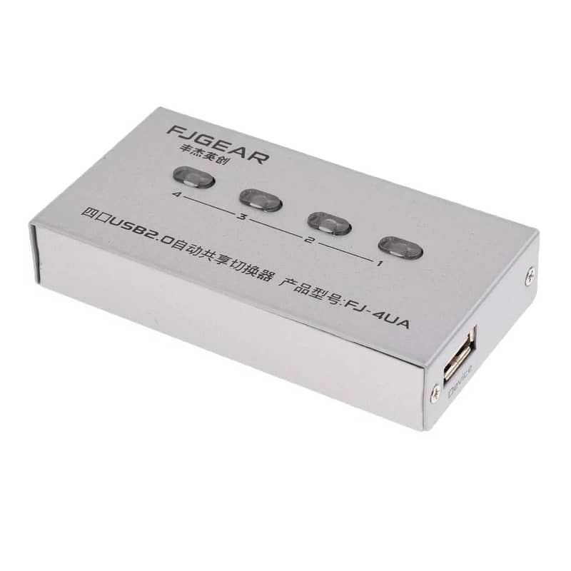 FJGEAR 4Ports Auto USB Printer Data Switch 1