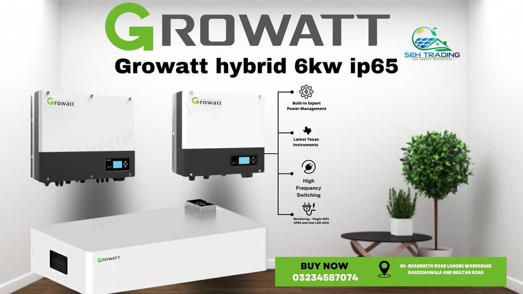 Growatt Hybrid Inverters 6KW 0