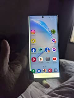 samsung note 10plus 12/256 non pta line n spot . . no crack no shade