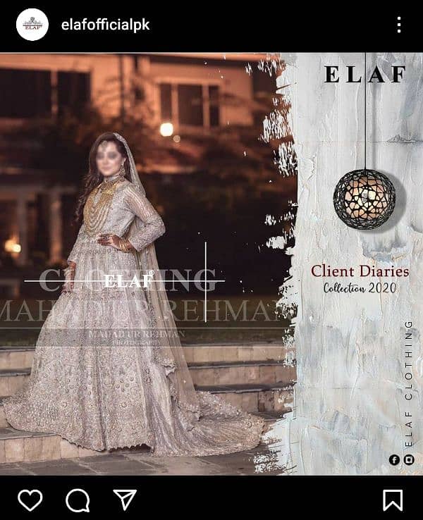 Bridal Dress, Designer Dress by ELAF, Walima Dress, Wedding Gown 6